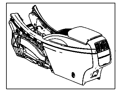 GM 9059063 Console Assembly, Front Floor *Black