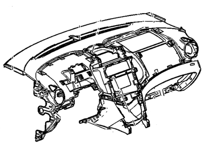 GM 95483274 Panel Assembly, Instrument Panel Trim *Vy Dark Pewter 95483274 GM Panel Assembly, Instrument Panel Trim *Vy Dark Pewter Illustration 1 of 1