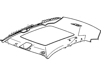 GM 25831240 Panel Assembly, Headlining Trim *Vry Light Ttnum