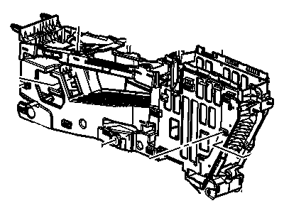 GM 20924400 Console Assembly, Front Floor *Brownstone