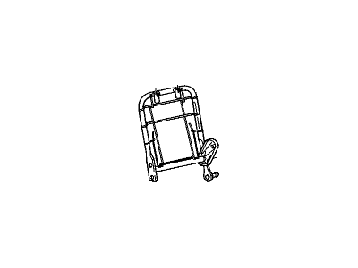 12382237 GM Frame,Passenger Seat Back Illustration 1 of 1