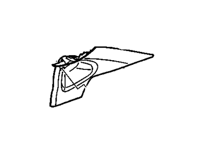 GM 15941553 Panel Assembly, Quarter Upper Trim *Gray A 15941553 GM Panel Assembly, Quarter Upper Trim *Gray A Illustration 1 of 1