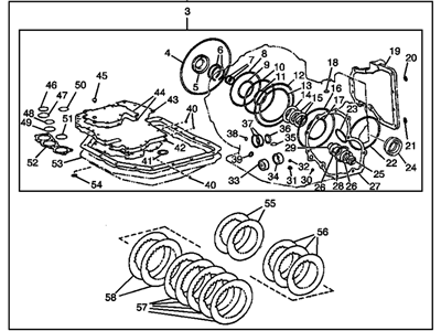 2002 Chevrolet Prizm Automatic Transmission Overhaul Kit - 94859763