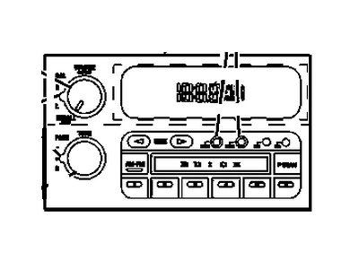 GM 9393564 Radio Assembly, Amplitude Modulation/Frequency Modulation Stereo & Clock