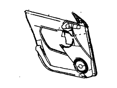 GM 89040036 Panel Asm,Front Side Door Trim *Neutral