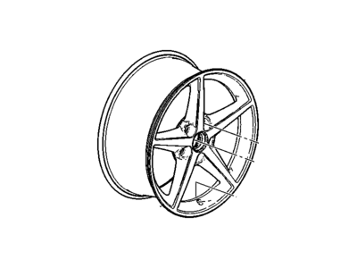 GM 9598718 Wheel, 19X10J 79Mm Outside 120.65X5Xm12 Bellcrank *Machine Facee