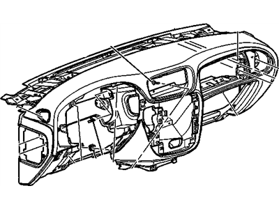 GM 15197413 Panel Assembly, Instrument *Oak
