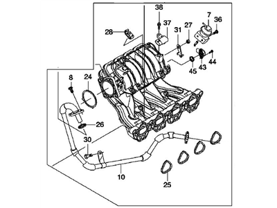 2008 Chevrolet Aveo Intake Manifold - 25189256