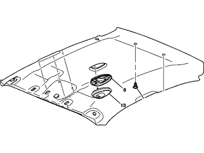 GM 22708285 Panel Assembly, Headlining Trim *Neutral