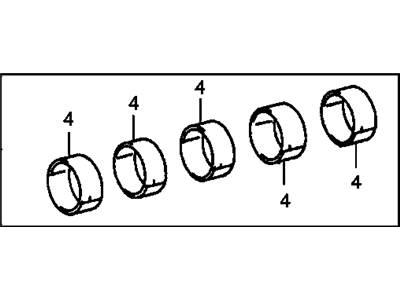 2000 Chevrolet Prizm Crankshaft Thrust Washer Set - 88974525