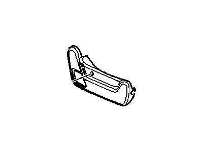 GM 25865816 Cover, Front Seat Adjuster Finish *Ebony