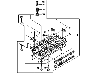 Chevrolet Aveo Cylinder Head - 25200156
