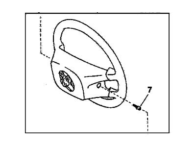 GM 94857873 Steering Wheel *Gray