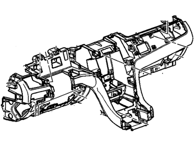 GM 22845822 Panel Assembly, Instrument Panel Lower Trim *Cocoa