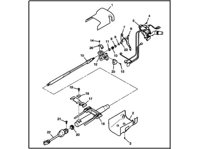 GM 15135150 Column Assembly, Steering