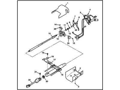 Chevrolet Colorado Steering Column - 25867374