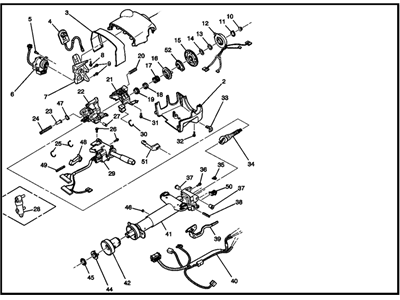 2005 Buick Allure Steering Column - 15247334