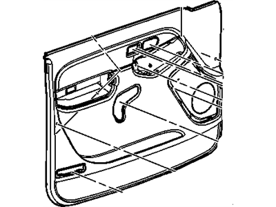 GM 15282000 Panel Assembly, Front Side Door Trim *Pewter R