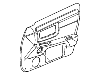 GM 25646938 Trim Assembly, Front Side Door *Shale L