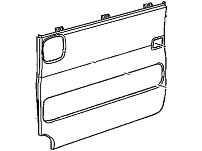 GM 15131435 Panel Assembly, Rear Side Door Trim *Neutral Medium