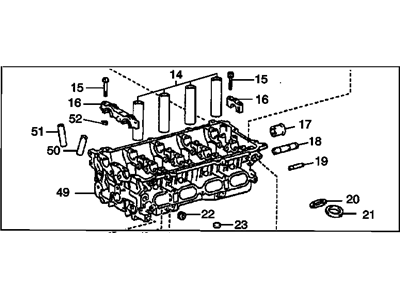 2006 Pontiac Vibe Cylinder Head - 88974573