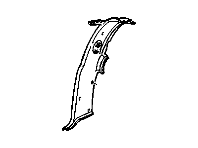 GM 15953556 Molding Assembly, Rear Side Door Lock Pillar Garnish *Red Ruby