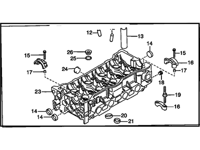 1997 Chevrolet Prizm Cylinder Head - 94854829