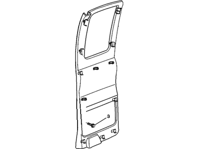 GM 15754033 Rear Side Door Trim Panel Assembly *Neutral 15754033 GM Rear Side Door Trim Panel Assembly *Neutral Illustration 1 of 1