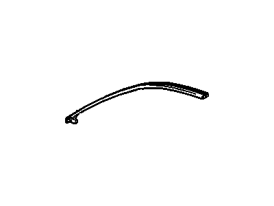 GM 10311254 Molding Assembly, Front Side Door Window Upper Reveal *Black