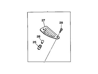 GM 97025346 Lamp,Rear License Plate