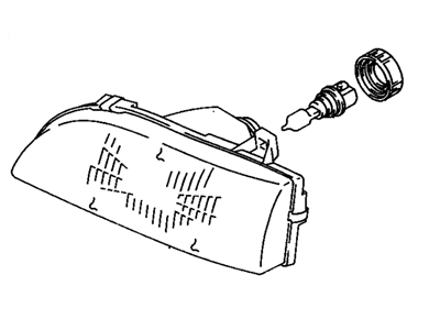 GM 94848861 Headlamp, (W/Bulb)(LH)