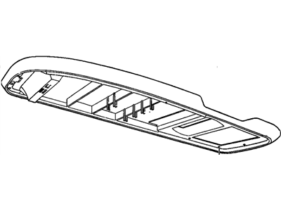 GM 12546695 Panel Asm,Roof Console Upper (Medium Beige)