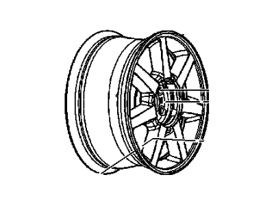 GM 9594373 Wheel Rim,Spare