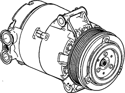 GM 89019335 Air Conditioner Compressor Assembly