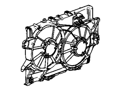 2009 Pontiac Torrent Fan Shroud - 19130590