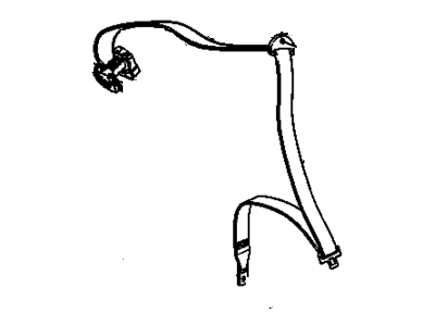 2004 Buick Rendezvous Seat Belt - 19121665