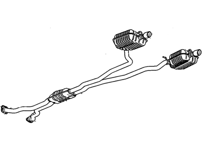 GM 20981157 Exhaust Muffler Assembly (W/ Resonator, Exhaust & Tail Pipe