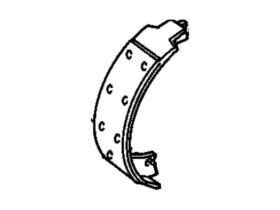 Chevrolet Impala Parking Brake Shoe - 18014692