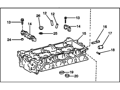 1998 Chevrolet Prizm Cylinder Head - 94859564