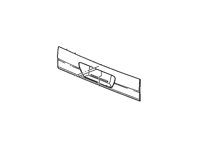 GM 88980063 Molding Asm,End Gate Center *Gray *Gray