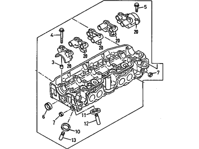 1986 Chevrolet Spectrum Cylinder Head - 94256738