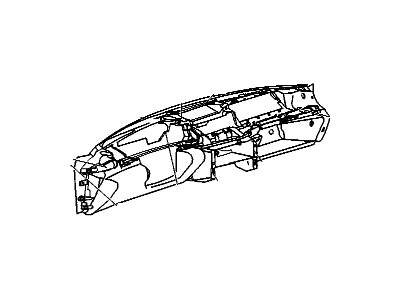 GM 22719140 Panel Assembly, Instrument Lower *Graphite