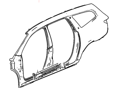 23378518 GM Body Side Outer Panel Assembly Illustration 1 of 1
