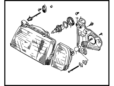 GM 30000155 Headlamp Assembly, Left