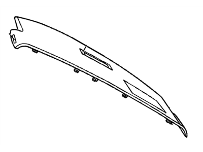 GM 10242753 Pad Assembly, Instrument Panel Upper Trim *Adriatic Blu