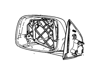 GM 25954870 Mirror Assembly, Outside Rear View *Service Primer