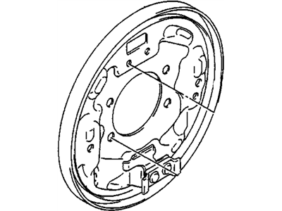 1994 Chevrolet Metro Brake Backing Plate - 96069556