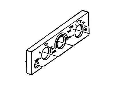 GM 16216826 Applique Heater & Air Conditioner Control