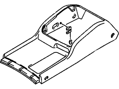 2000 Chevrolet Tracker Center Console Base - 91174923