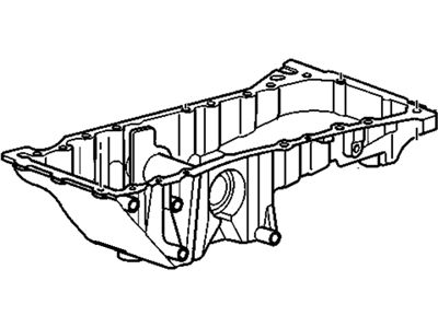 2003 Oldsmobile Bravada Oil Pan - 12584321